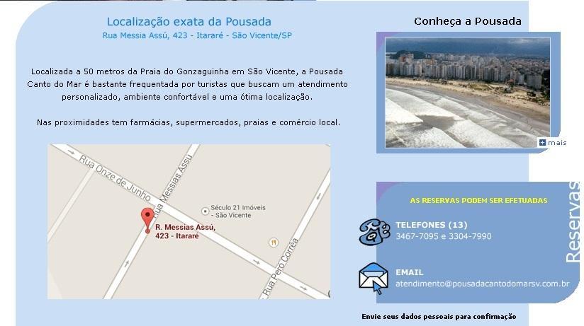 Pousada Canto Do Mar São Vicente Eksteriør bilde